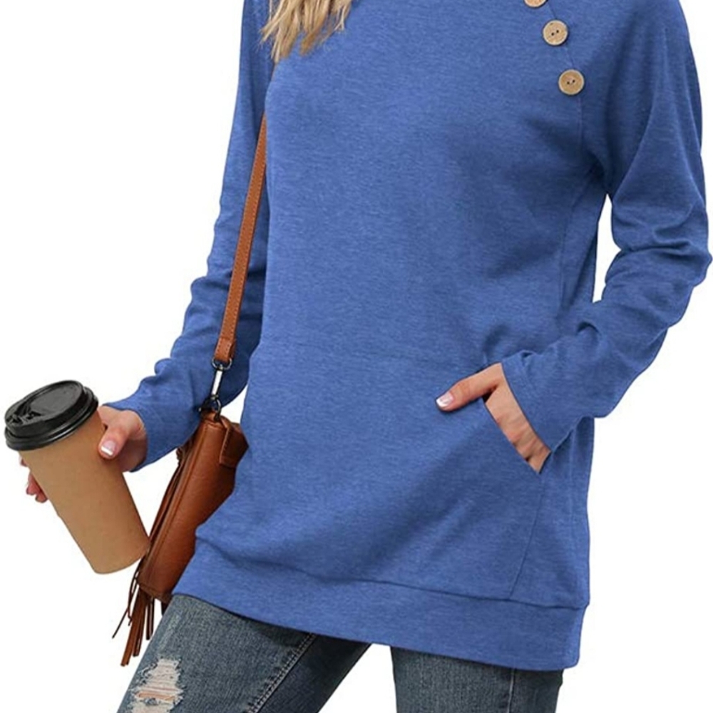 Yincro Women's Casual Long Sleeve Tunic Tops Fall Tshirt Blouses